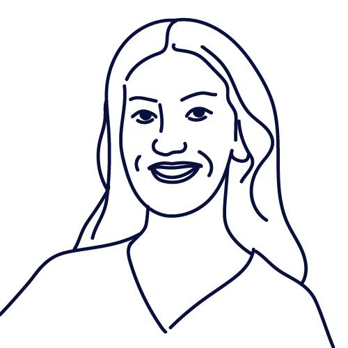 Hand drawn illustration of Paola Vallejo, HR Manager Europe | Scilife