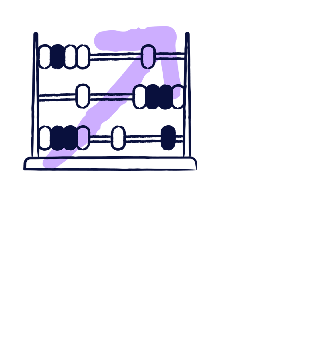 This image illustrates a hand-drawn abacus that represents our Row calculator interactive tool | Scilife