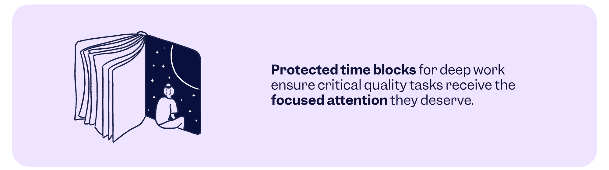 Expert Tip: Protected time blocks ensure critical QA tasks receive focused attention | Scilife